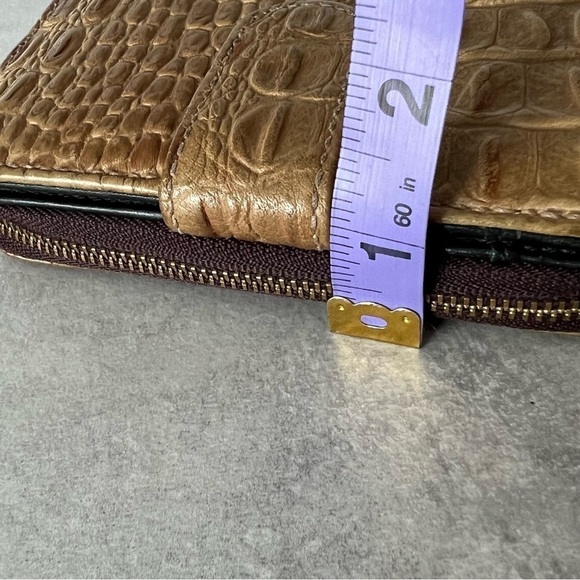 TOUS Croc Embossed Leather Wallet - Picture 14 of 14